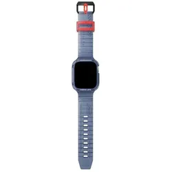 Skinarma Band+Case Saido 2in1 Apple Watch 45/44mm dark blue (44 mm, 45 mm, Plastic, Stainless Steel), Uhrenarmband, Blau