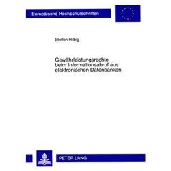 Gewährleistungsrechte beim Informationsabruf aus elektronischen Datenbanken, Fachbücher von Steffen Hilbig