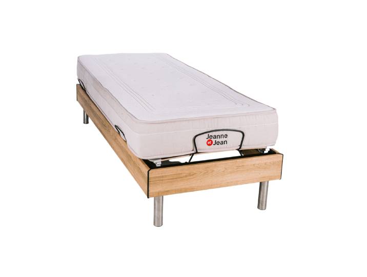 Le Nuit Paisible Duo - 80x200, Bois, Le Rêve Ergo - Matelas M...