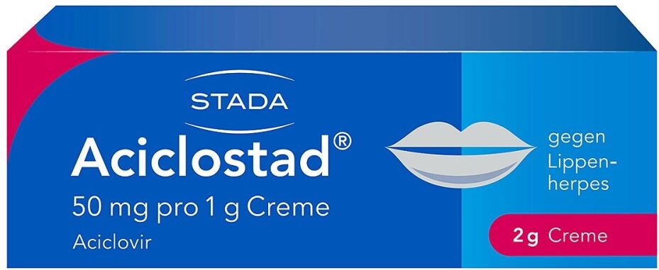 Aciclostad gegen Lippenherpes Aciclovir Creme
