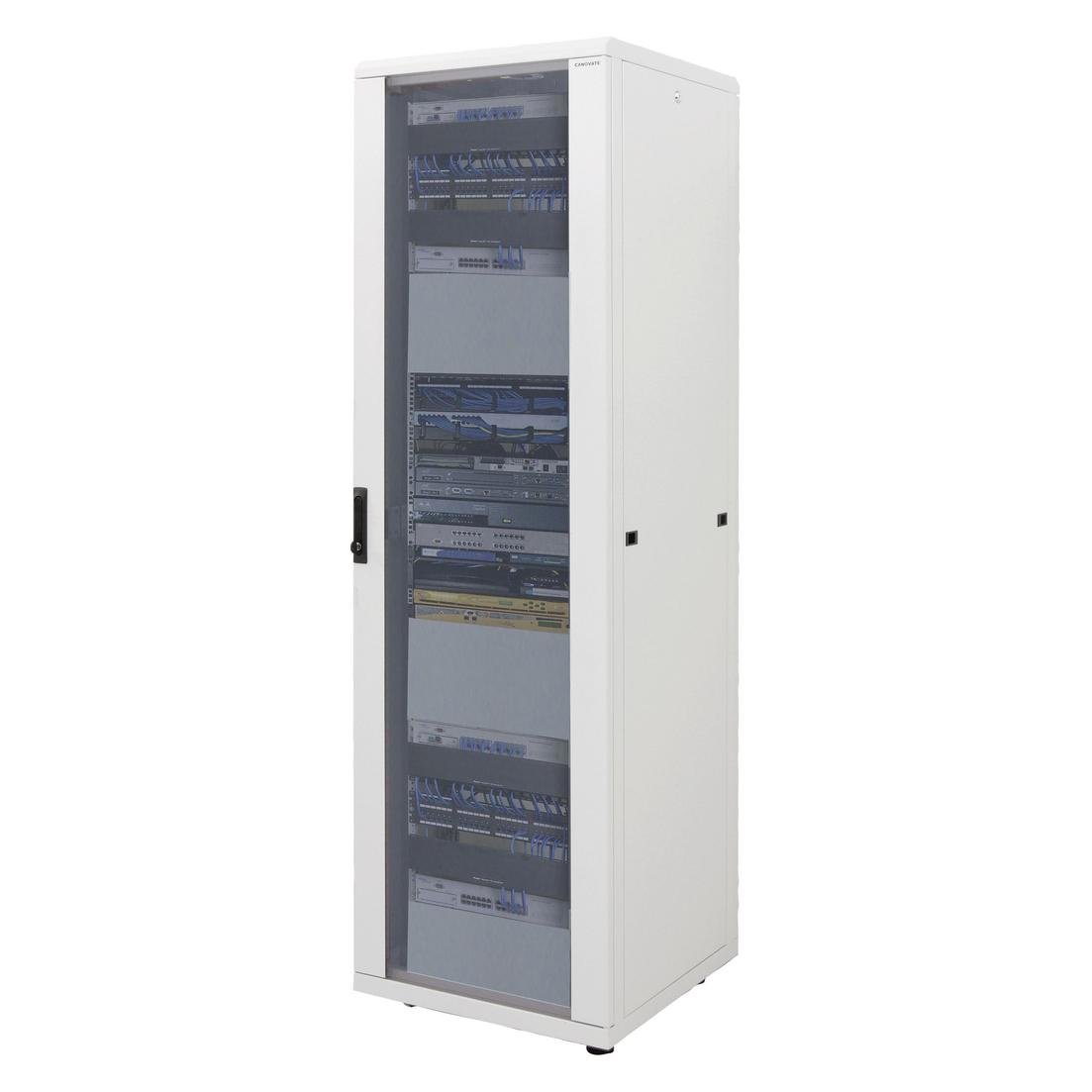 LogiLink Netzwerk Standschrank, 22HE (22 HE, 19 Zoll Rack) (D22S68G)