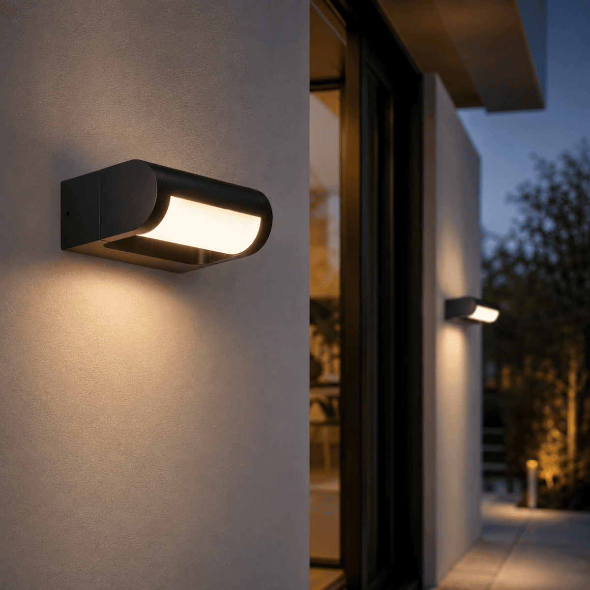 VTAC Applique Murale LED 10W Orientable Noir IP65 - Blanc Chaud 2300K - 3500K