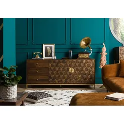 Sideboard Mango 180x40x77 braun geölt DIAMOND #210