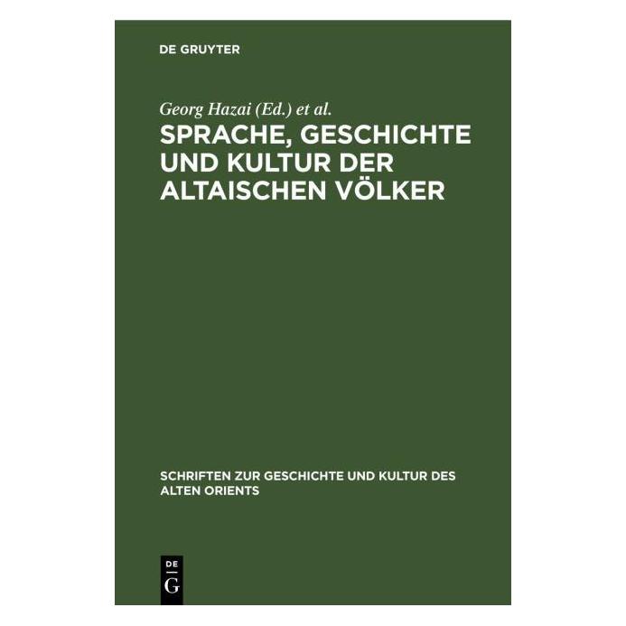 De Gruyter Sprache, Geschichte und Kultur der Alta (Deutsch, 1974) (67777832)