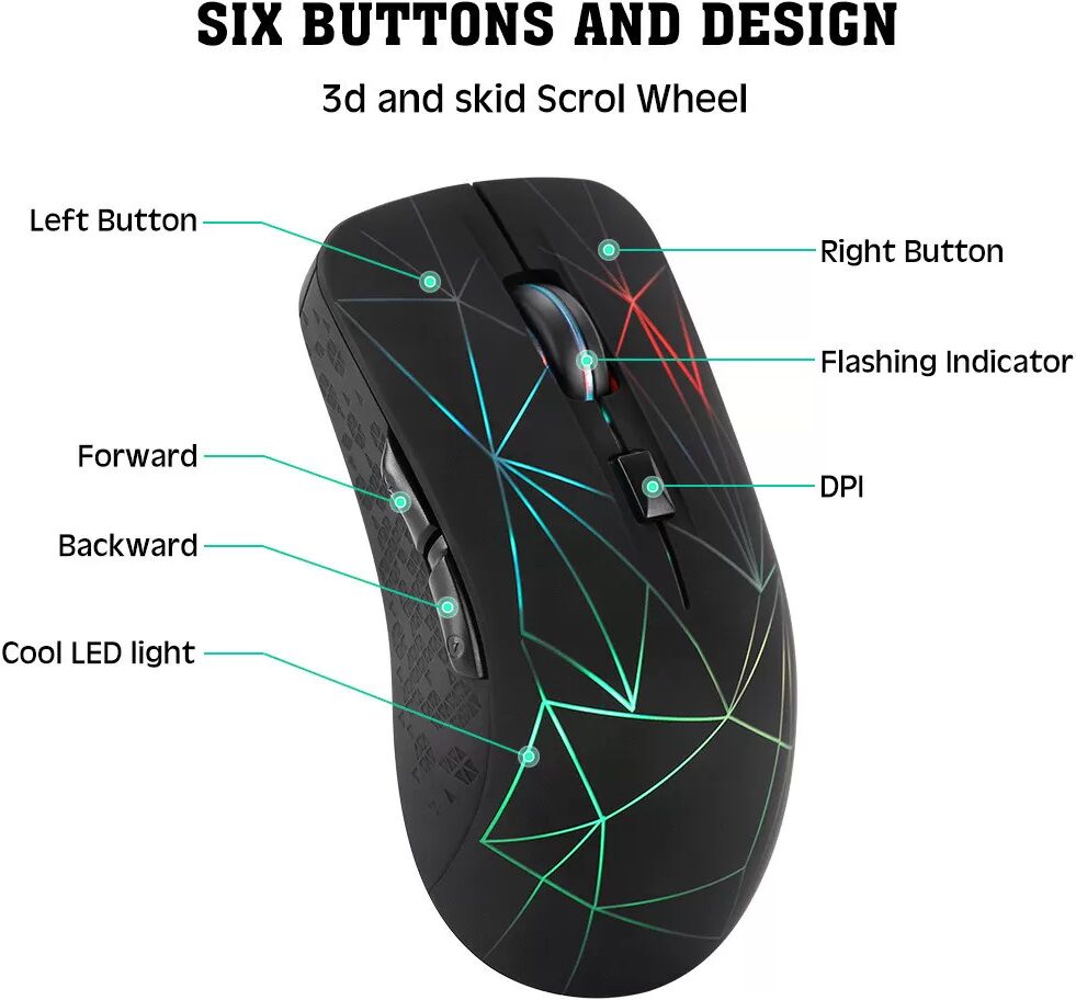 INF Dual-Mode Bluetooth-Funkmaus - Ergonomisches Design
