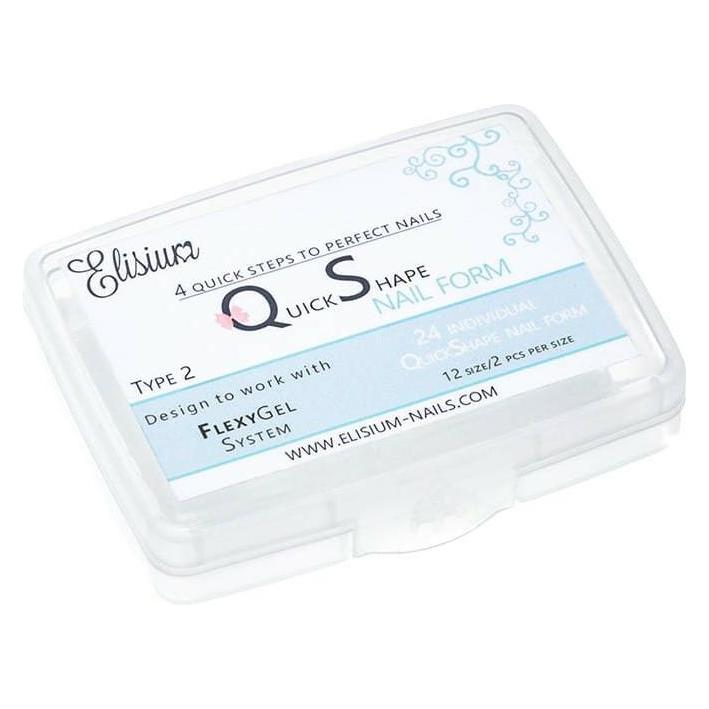 Elisium Quick Shape Nail Form Molds For Acrylic Gel Type 2 24Pcs. (Kunstnägel) (39615798)