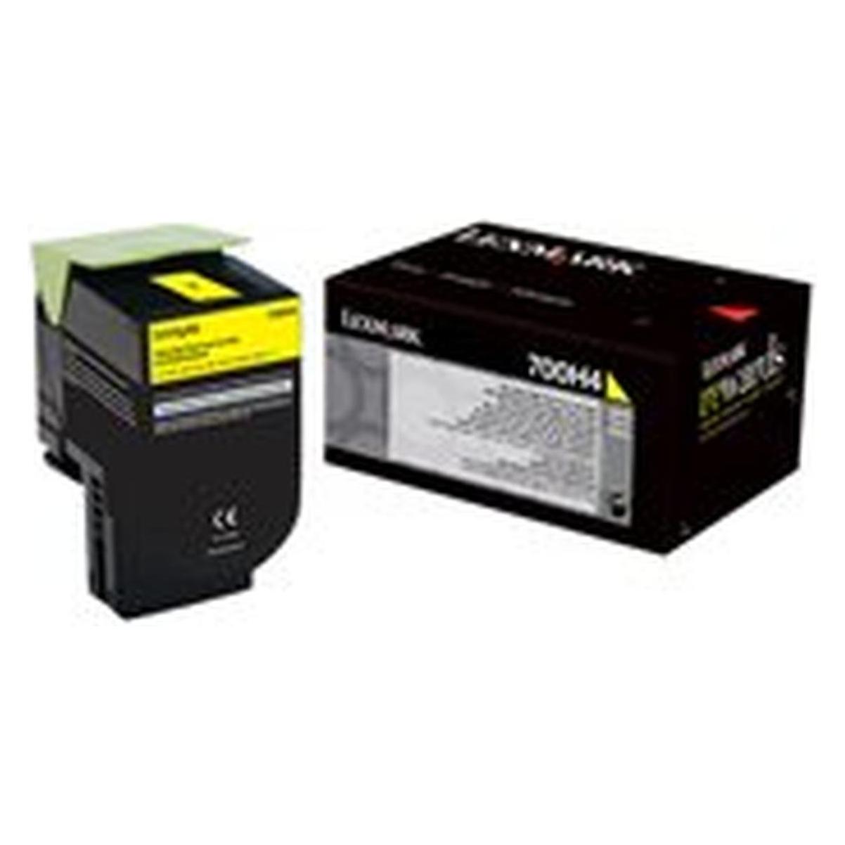 Lexmark Toner Cartridge, Yellow (Y) (80C0H40)