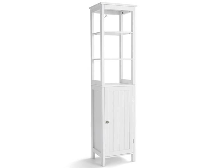 Meuble colonne de salle de bain blanc