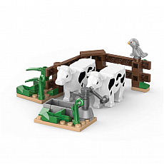 KiddiCraft Brickfarm - Kühe auf der Weide - deutsch 300440
