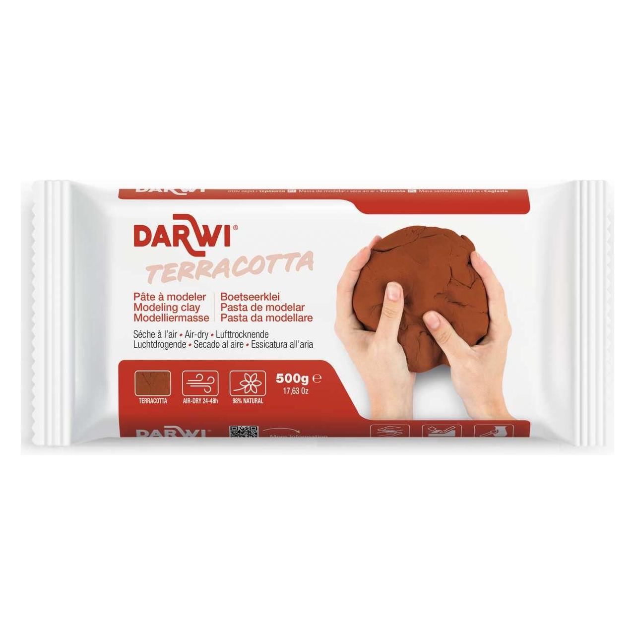 Darwi Modelling clay Terracotta 500gr (DA0810500000C)