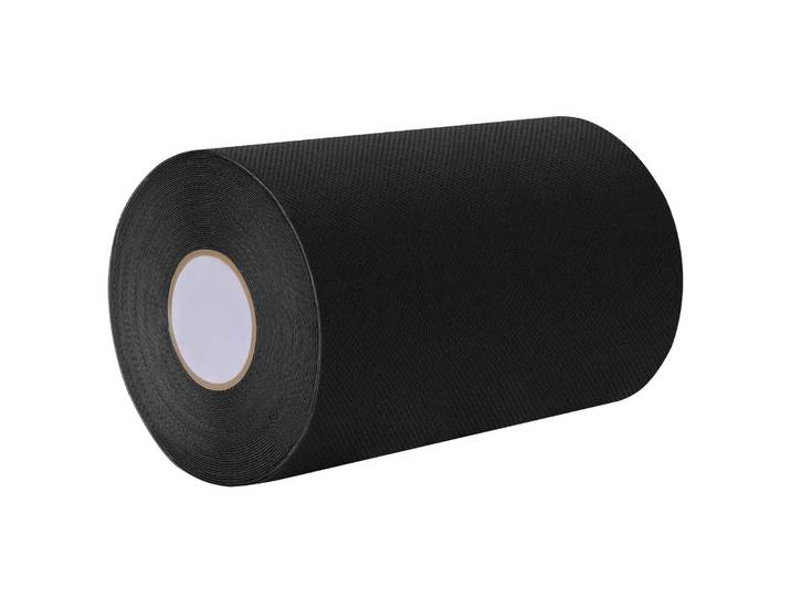 vidaXL Selbstklebendes Kunstrasenband Schwarz 15 cm x 20 m Vliesstoff