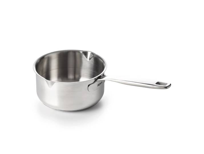 Casserole avec bec verseur 14 cm argent / métallique en acier