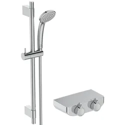 Ideal Standard Brausekombination Ceraplus Safe OX mit Thermostat Chrom, A7607AA A7607AA