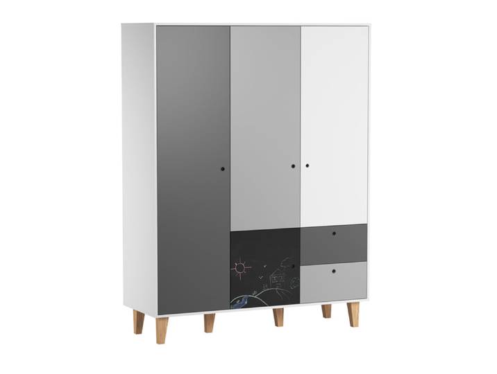 Armoire 3 portes Vox Concept Noir
