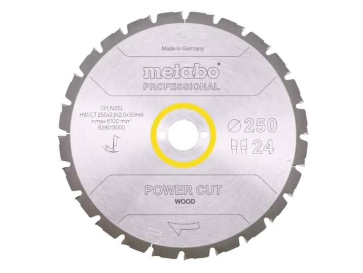 PowerCutProf 250x30 24 WZ 3°neg