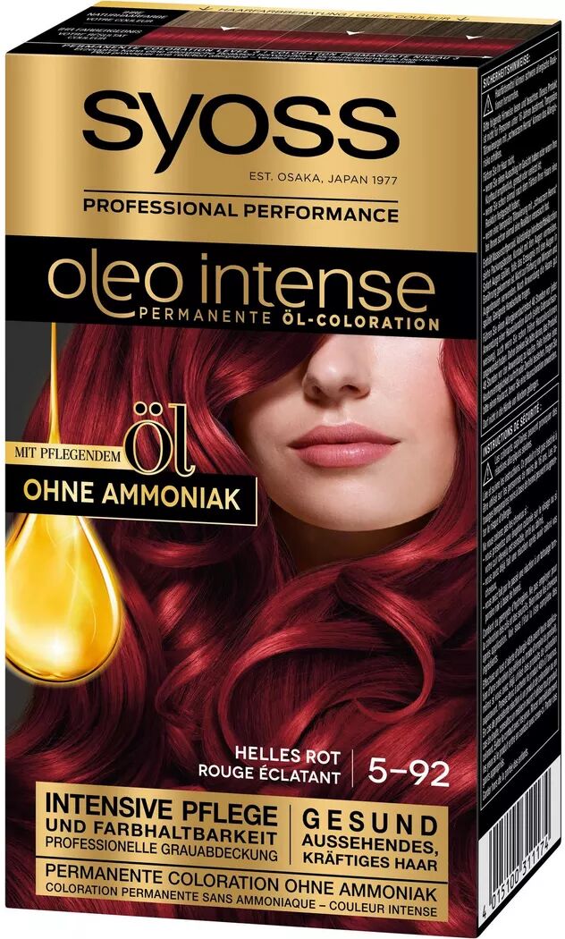 Syoss - Oleo Intense 5-92 Helles Rot, 1 Stück, Helles Rot -