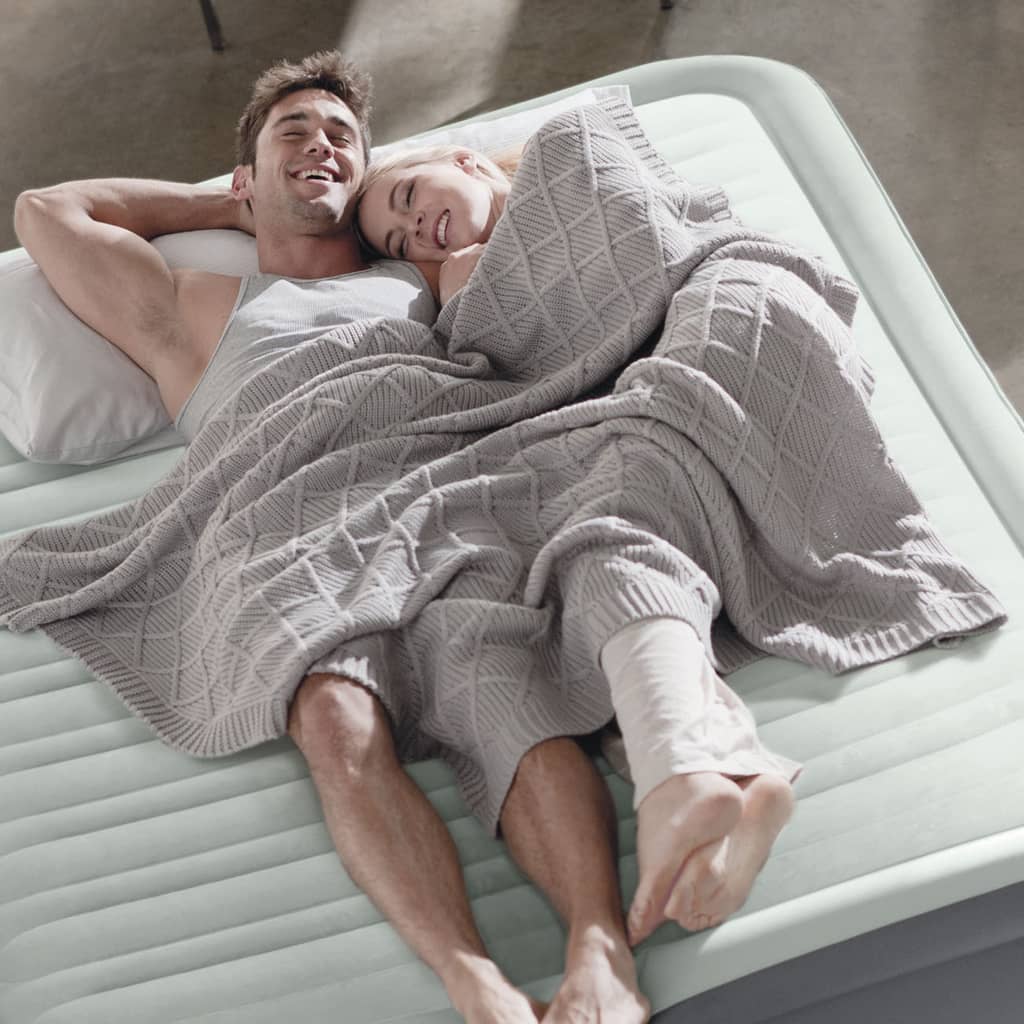 INTEX Matelas pneumatique avec pompe intégrée PremAire 64906