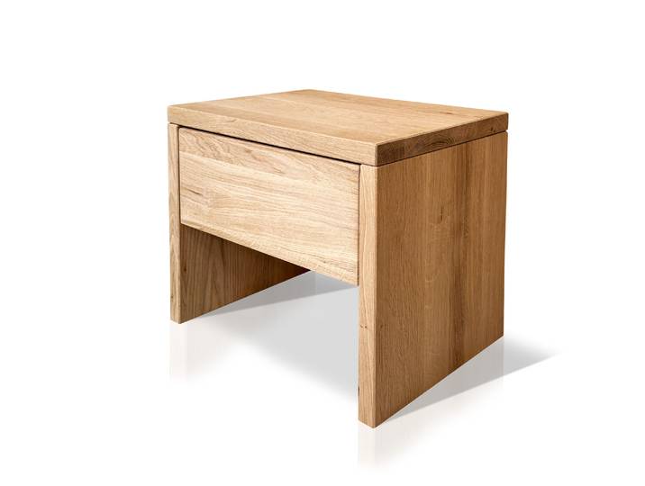 DAKONA Nachtkommode mit Schubkasten, Material Massivholz