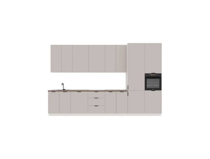 ROYAL24_MARKT Küchenzeile K58-G400 R - Sorento - Zeitloses Design für jede Wohnwelt, (Komplett Set), Zeitlos - Exklusiv - Top Qualität.