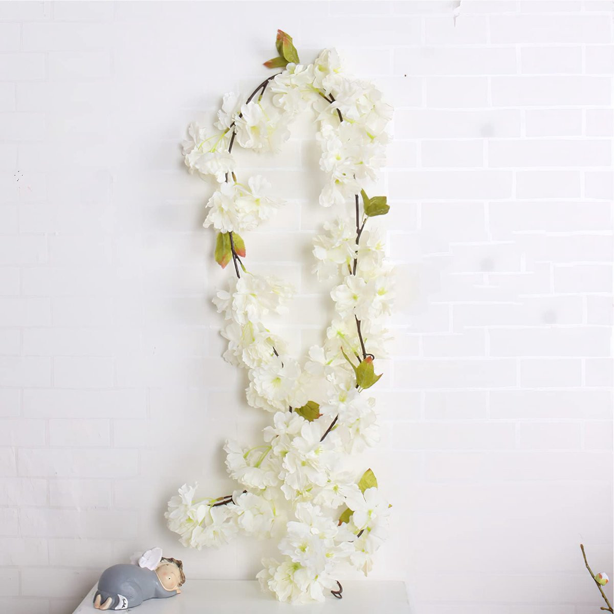 Solidchoice - 2 Stuks Kunstmatige Sakura Bloemen voor Decoratie