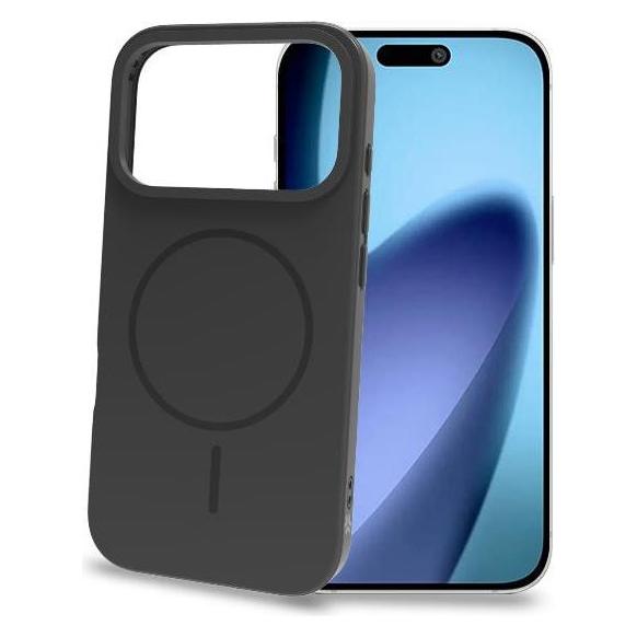 Celly MagSlim Cover schwarz in TPU für (Apple iPhone 17 Pro) (MAGSLIM1151BK)