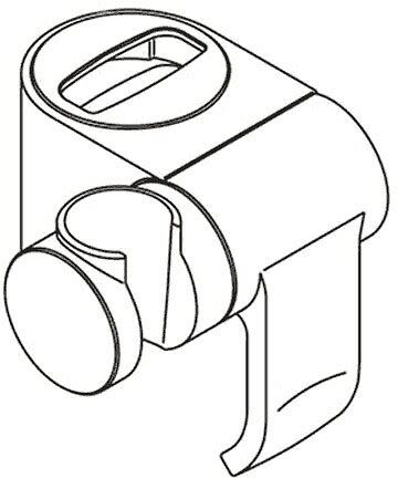 Keuco Elegance replacement shower slide 50100010202
