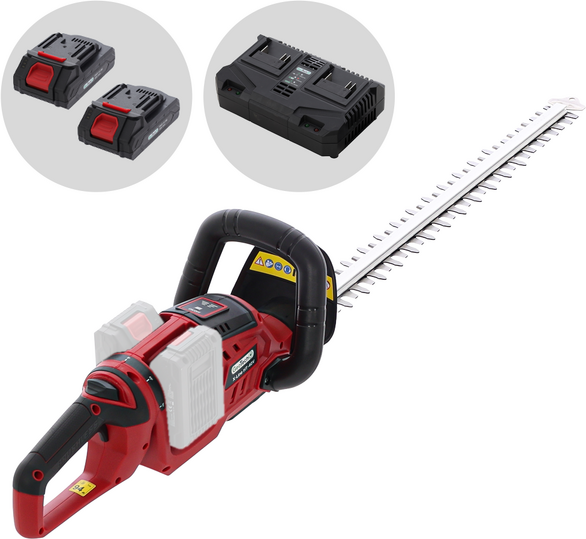 GeoTech X-Line HT-40V - Taille-haie à batterie - 40 V - 2 × 20 V 2 Ah