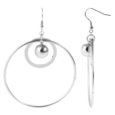 Paar Ohrhänger ADELIA´S "Ohrringe – Ohrhänger aus Edelstahl", Damen, Gr. Damen, Edelstahl, silber, Ohrringe, Geschenkidee: zeitlos und vielseitig