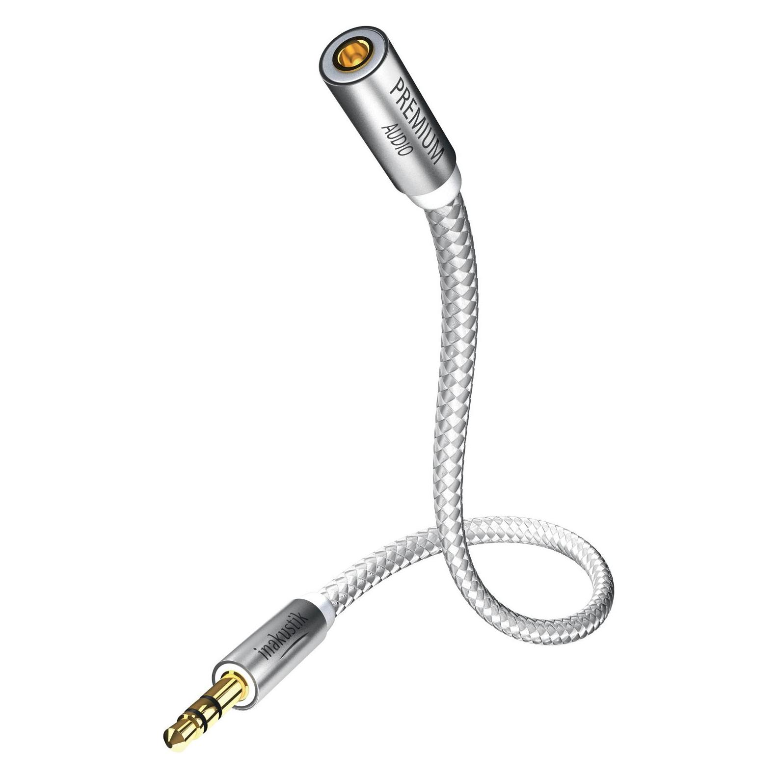 Inakustik Premium 3.5mm Stereo-Klinken Verlängerungskabel (7.50 m, AUX Kabel) (004102075)