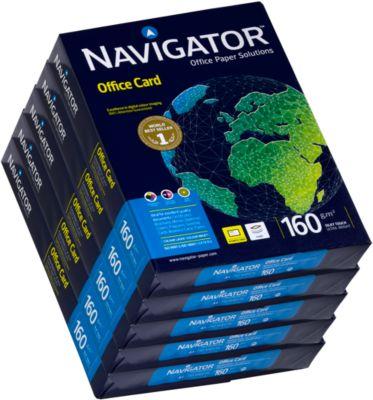 Navigator Office Card, DIN A4, 160 g/m², hochweiß, 1250 Blatt