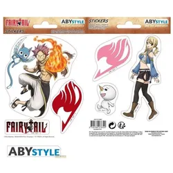 ABYstyle, Sticker, FAIRY TAIL - Stickers - 16x11cm 2 sheets - Natsu Lucy X5 (5 Sticker)