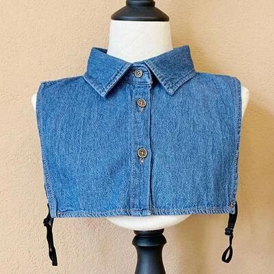 Inspire Select Women's Vintage Detachable Fake Collar Blouse Adjustable Lapel Shirt Collar Accessory 7