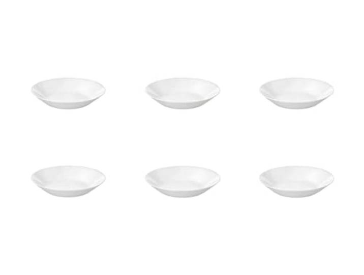 Ikea Oftast Lot de 6 Assiettes Creuses Assiettes a Soupe en Verre Trempé Opale Blanc 20\,3 cm