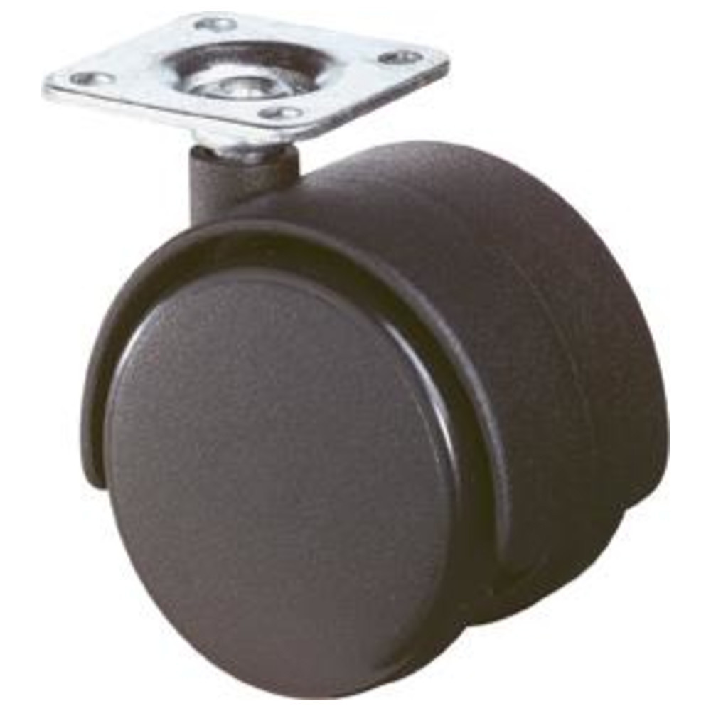 BS Rollen KS-dubbele rollen, 40 mm, zwart, 42 x 42 cm
