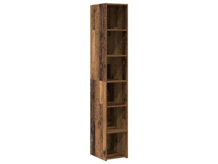 PUGYNBK Hohe Anrichte aus Altholz, 30 x 41 x 185 cm Mehrere Regale, stabil und robust, einfache Montage, Reinigung mit feuchtem Tuch