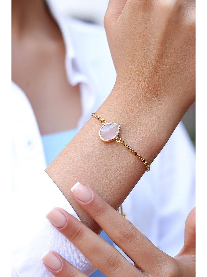 L'Atelier de Gaia Vergold. Armband mit Edelsteinen - onesize