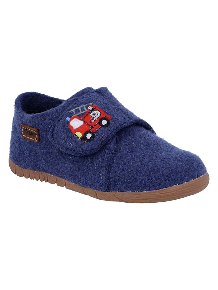 Richter Shoes Hausschuhe "Filzi" in Blau - 22