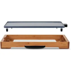 Livoo Plancha Bambus, Tischgrill, Braun