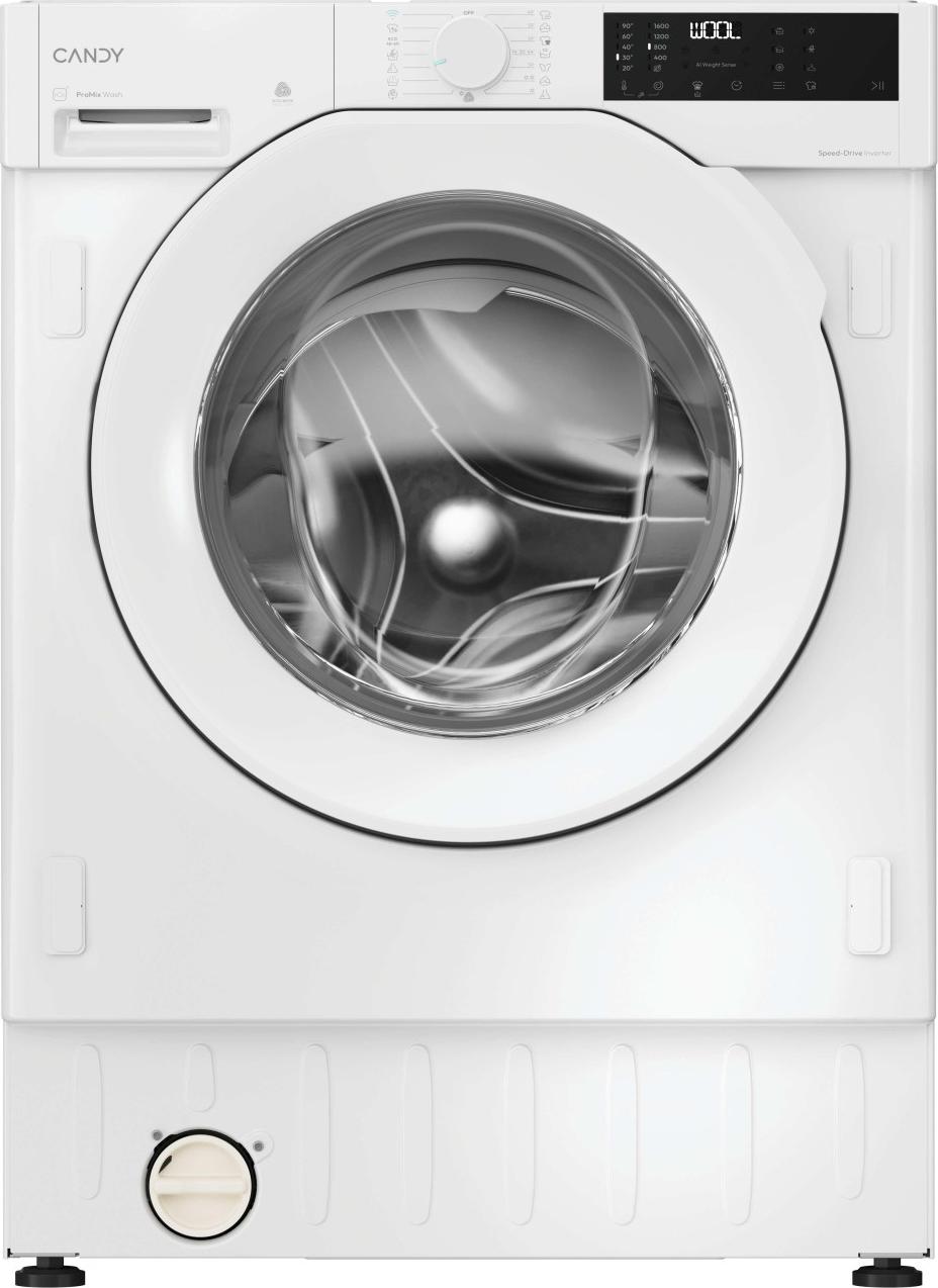 Candy BC4S495M4D8-S, Frontlader, Integriert, Links, Weiß, Weiß, Drehregler, Touchsteuerung