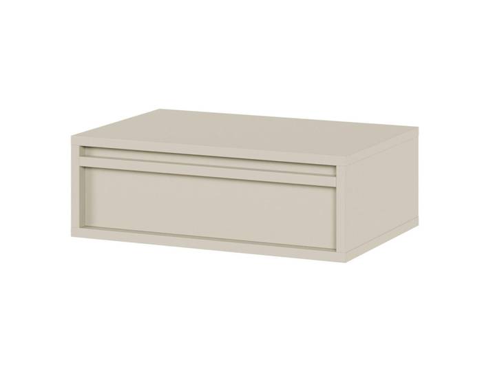Selsey Nachtisch Evo Greige, 50 cm, Taupe, Holzwerkstoff, 1 Schubladen, Rechteckig, 50x17x34 cm, Schlafzimmer, Nachttische