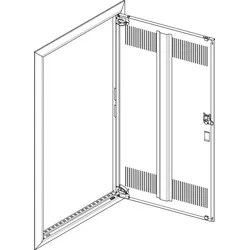 ABN GBRU27TL Blendrahmen + Tür mit Lüftungsschlitz 2x7 für UP-Feldverteiler, 2x7-reihig