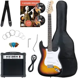 Rocktile Banger's Pack E-Gitarren Set, 8-teilig Sunburst