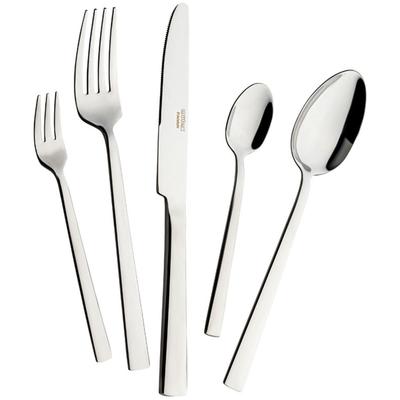 Besteck-Set MULEX "Orlando", silber (edelstahlfarben), 60 Stk., Edelstahl 18/0, Essbesteck-Sets, hochglanzpoliert