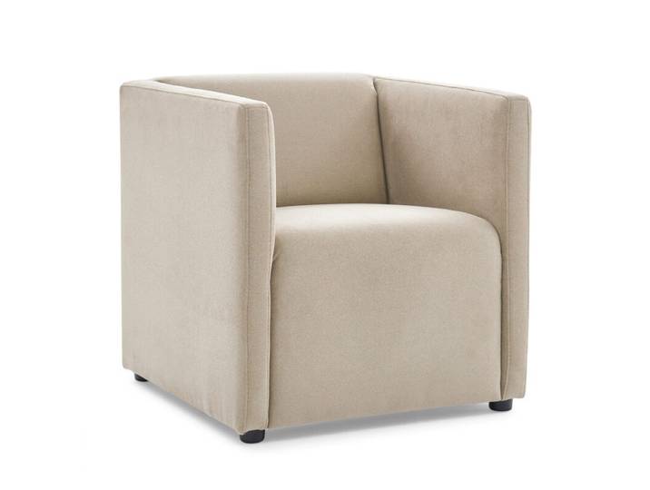 Calizza Interiors Grivola Sessel - Flachgewebe Eco-Soil 01 natur
