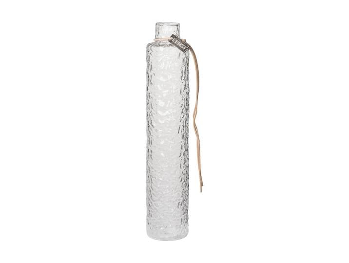ERNST Vase en verre texturé transparent Ernst Ø5x25 cm