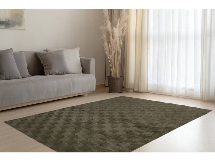Kurzflorteppich Botany 625 Grün/Dunkelgrün 120 x 170cm Polyester