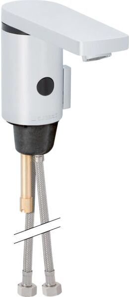 Geberit Typ 186 mitigeur de lavabo infrarouge 116256211 fonctionnement sur batterie, avec mitigeur / poignée, chromé brillant