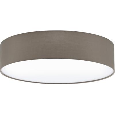 EGLO Deckenleuchte "PASTERI", grau (taupe), 3, Ø 57cm H: 15cm, Leuchten, Deckenleuchte aus Textil und Kunststoff, Flurlampe Decke, E27, Ø 57 cm, Deckenleuchte