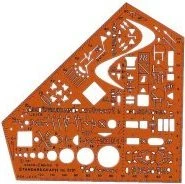 STANDARDGRAPH Zeichenschablone stano-Elektro 8191 orange