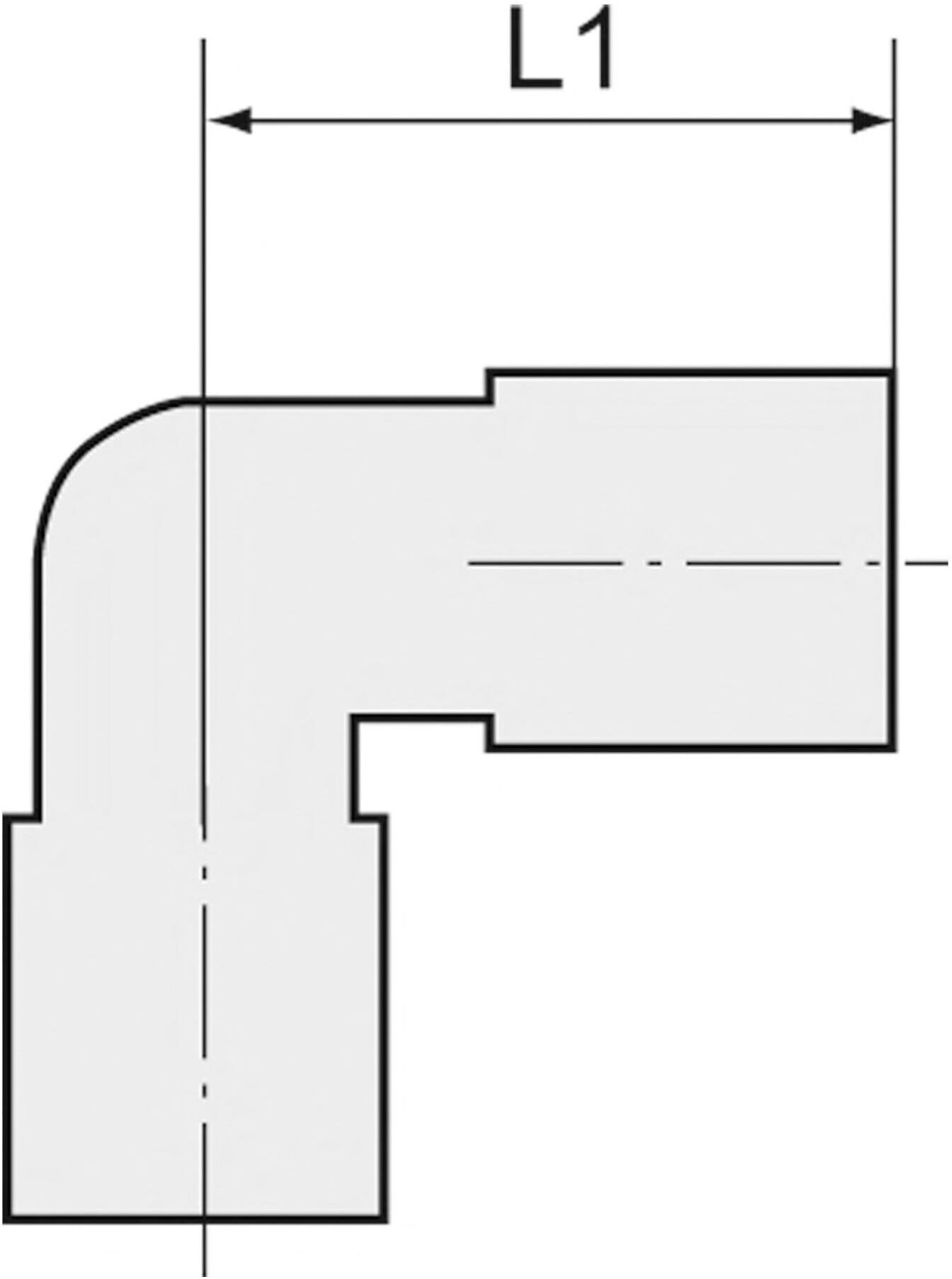 Riegler Einstellbare Winkel-Verschraubung, Dichtkegel, Rohr-AÃ¸22 ES (ES 517)
